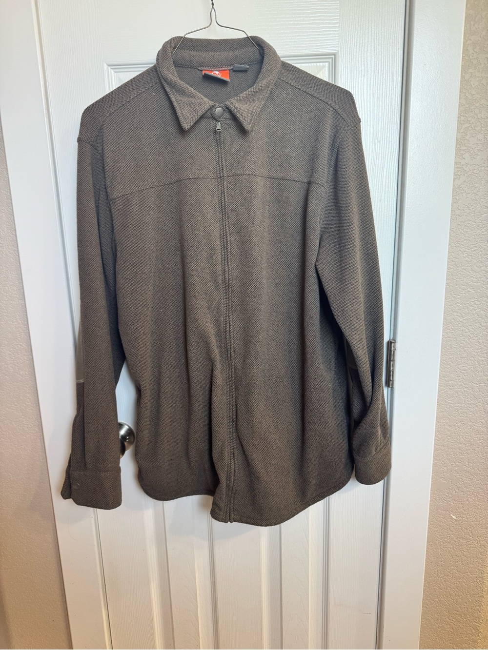 Merrell Men's Olive-Brown Lightweight Zip-Front Shacket